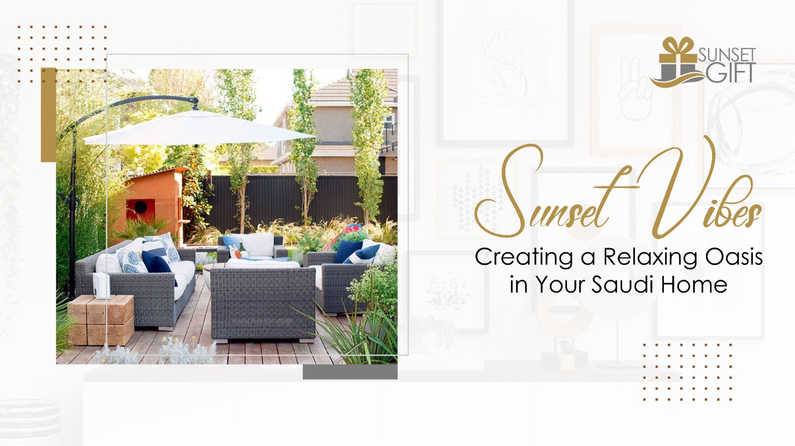 Sunset Vibes: Creating a Relaxing Oasis in Your Saudi Home