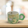 Ceramic drinkware with colored handles - Sunset Gifts Store