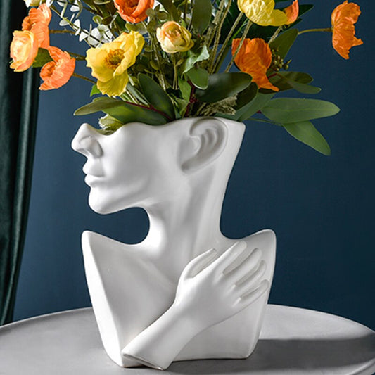 Face Structured Vase - Sunset Gifts Store