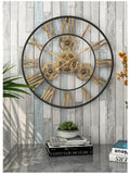 Vintage Large Metal Wall Clock - Sunset Gifts Store