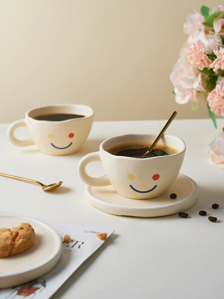 Smiley Coffee Cup Set - Sunset Gifts Store