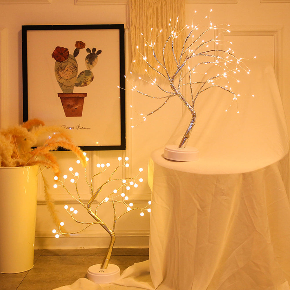 Pearl Decor Led Shimmer Tree Desk Lamp - Sunset Gifts Store