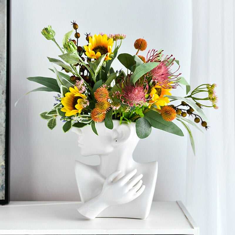 Face Structured Vase - Sunset Gifts Store