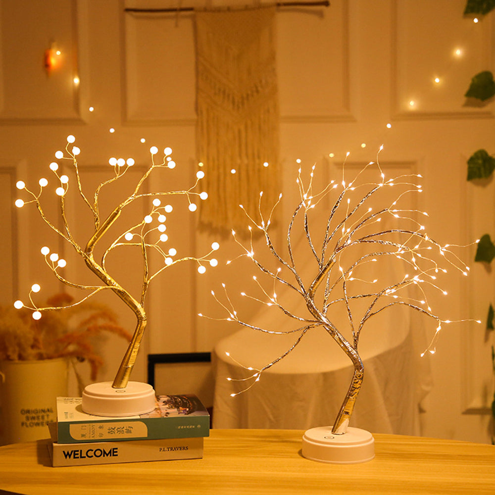 Pearl Decor Led Shimmer Tree Desk Lamp - Sunset Gifts Store