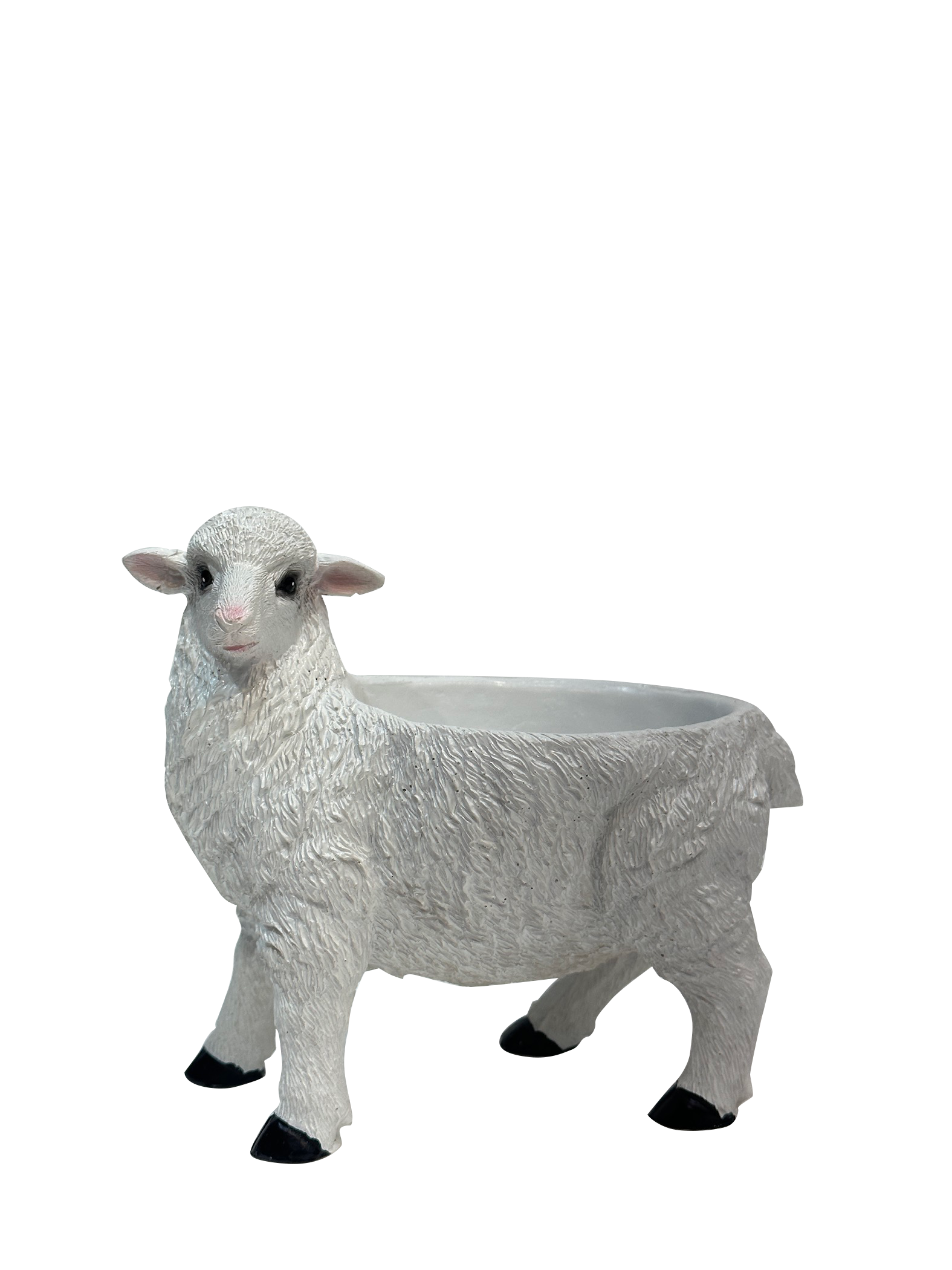 White Sheep With Rounded Bowl - Sunset Gifts Store