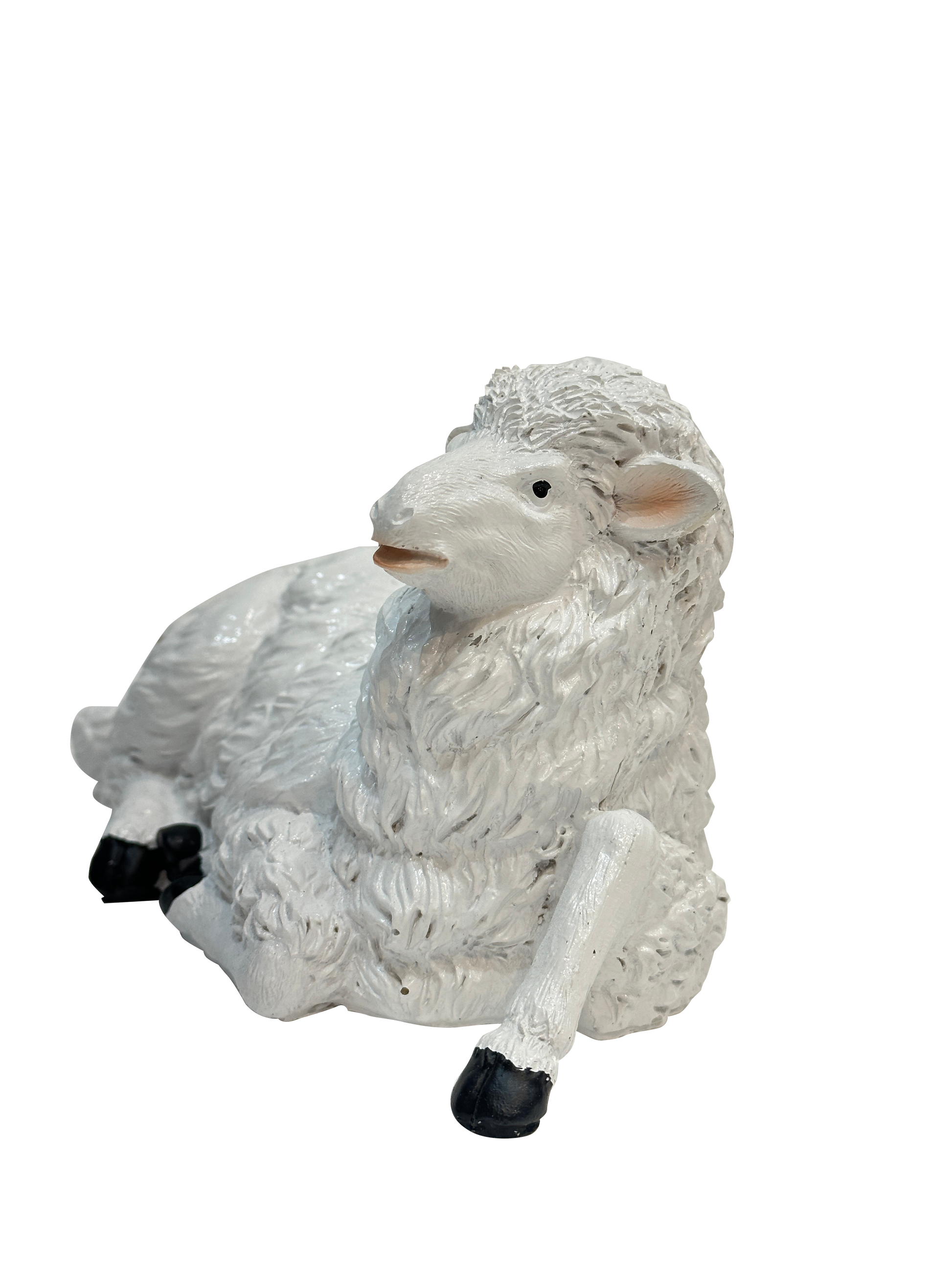Artificial Sitting White Sheep - Sunset Gifts Store