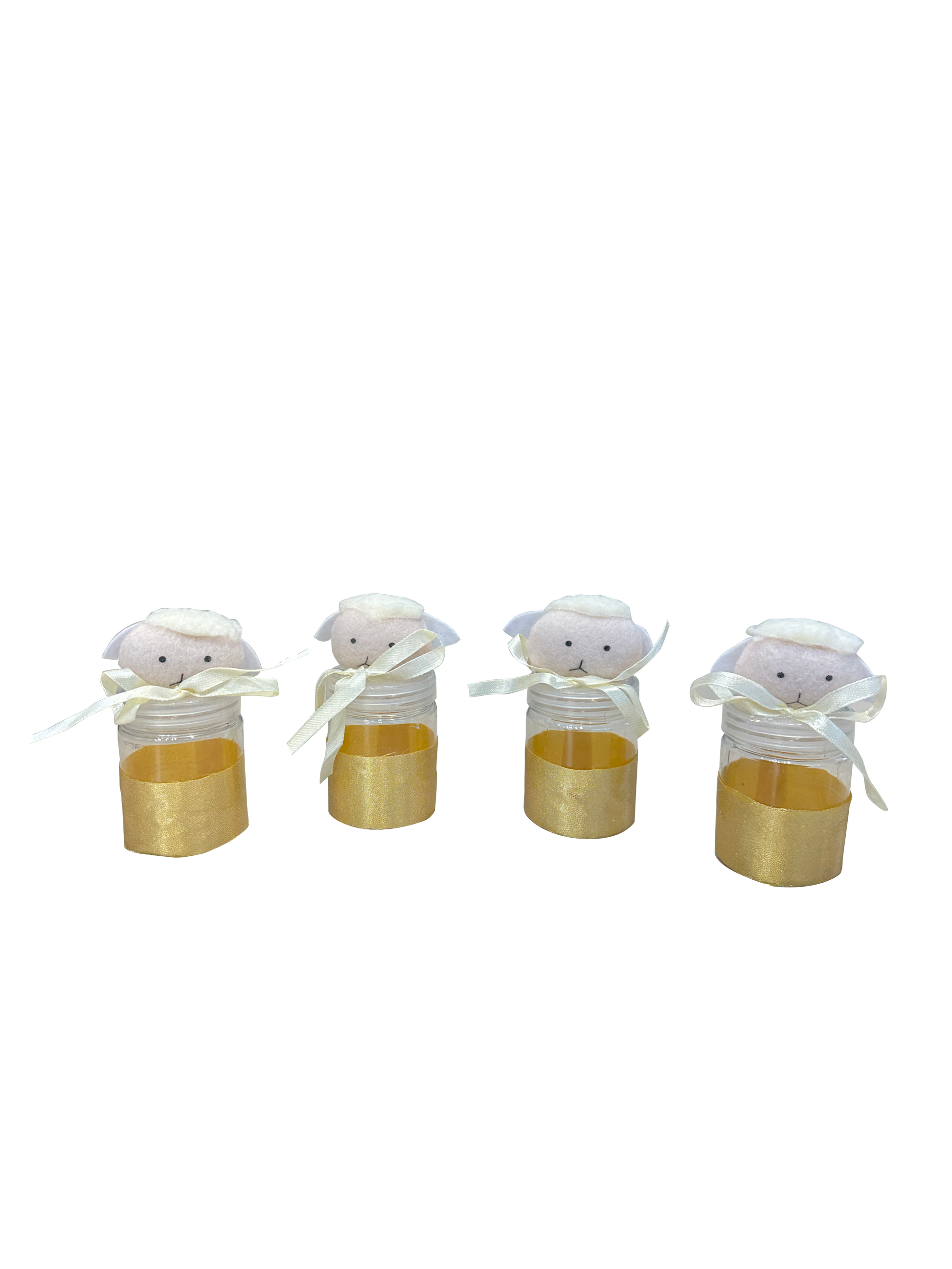 Crystal Glass Jars With Cartoonic Lid (Set Of 8) - Sunset Gifts Store