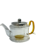 Glass Teapot With Golden Handle (600ml) - Sunset Gifts Store