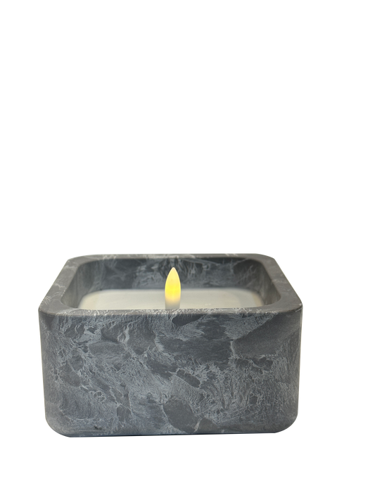 Gray Square Candle - Sunset Gifts Store