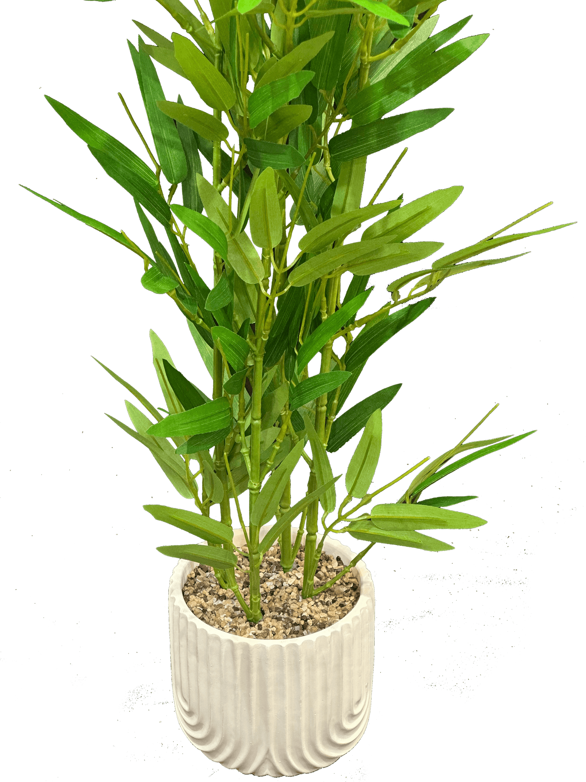 Artificial Bamboo Tree Plant with white Ceramic Pot - Sunset Gifts Store