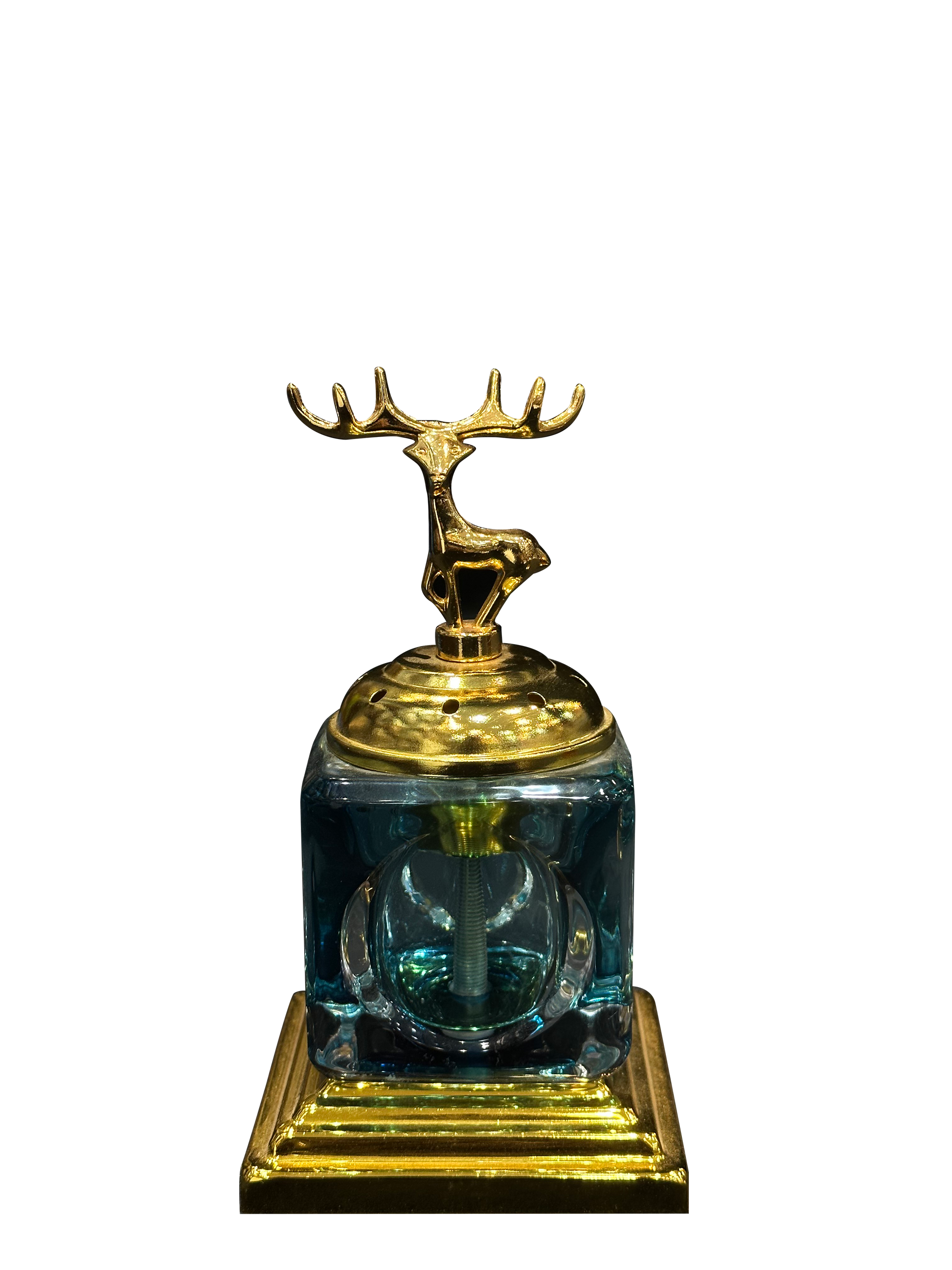 Crystal Glass Swamp Deer Incense Burner - Sunset Gifts Store