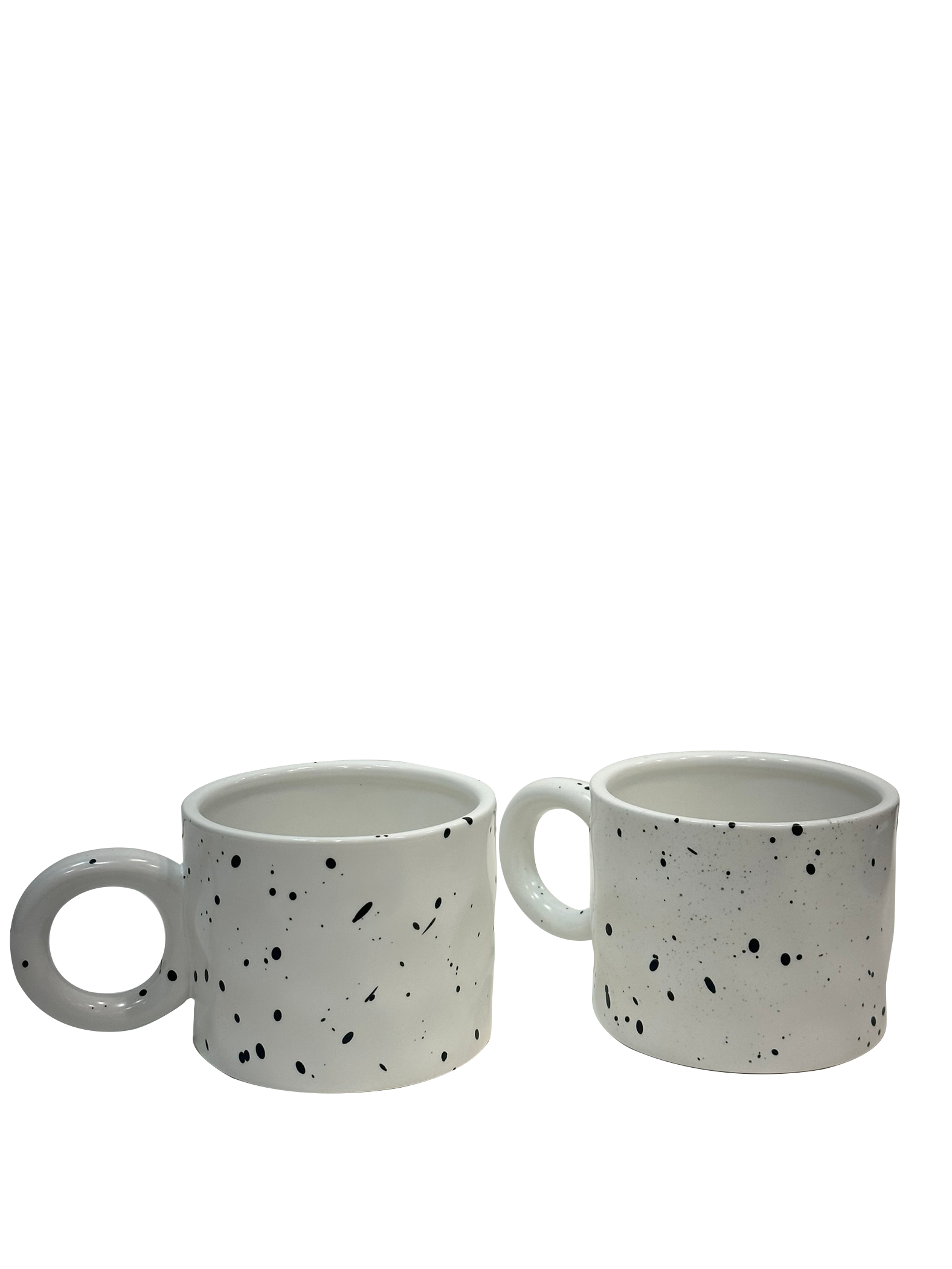 White Ceramic Coffee Mug with Big Handle - Sunset Gifts Store