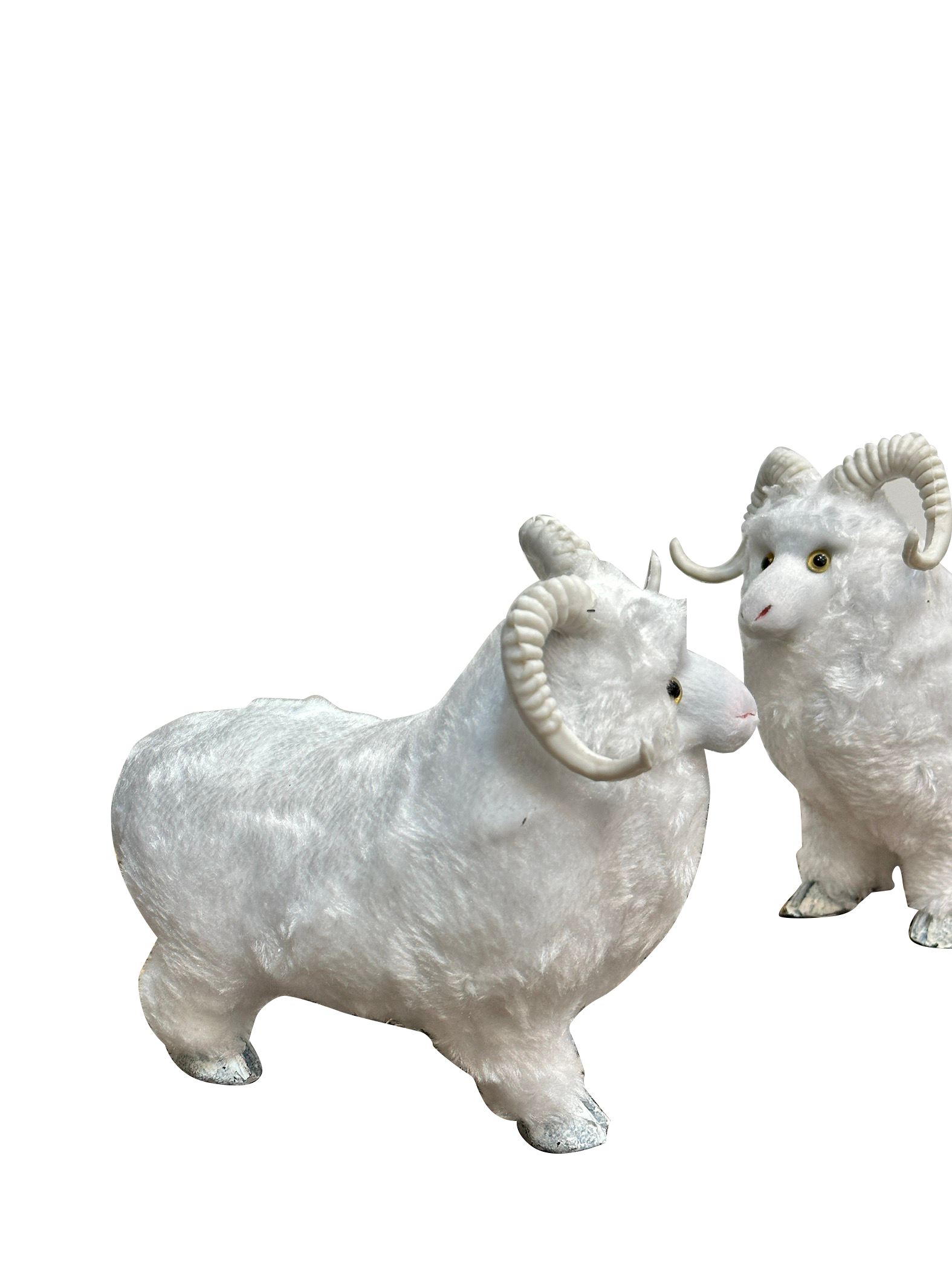 Artifical White Furry Sheep - Sunset Gifts Store
