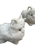 Artifical White Sheep Decoration Piece - Sunset Gifts Store