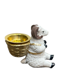 White Sitting Cow Postured Incense Burner - Sunset Gifts Store
