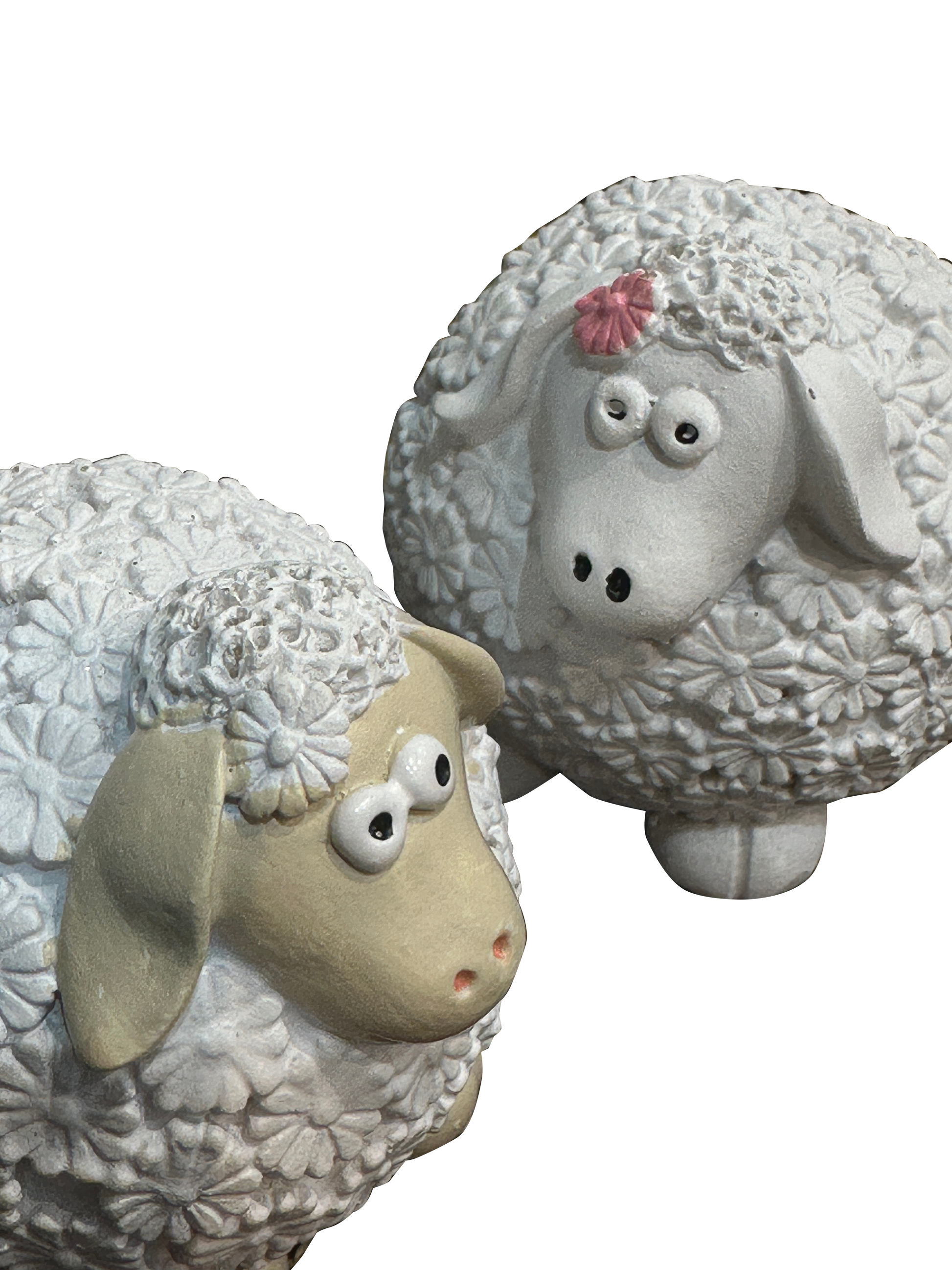 Cartoonic Sheep Shaped Showpiece (Set of 2) - Sunset Gifts Store