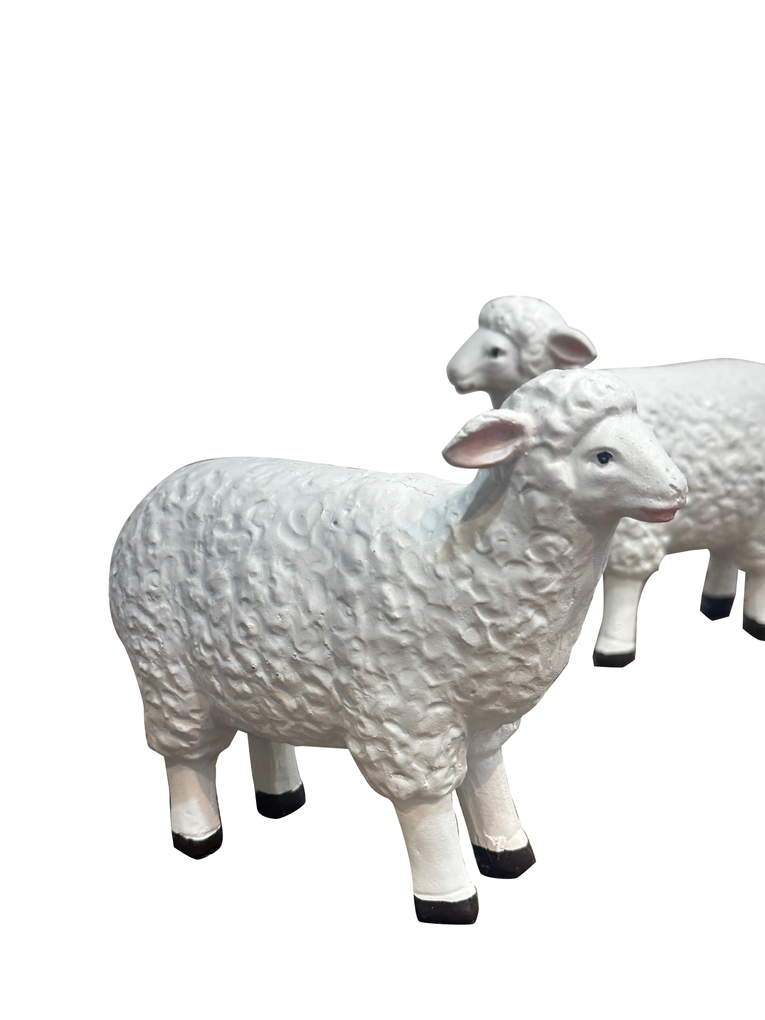 Artficial short heighted White Lambs - Sunset Gifts Store