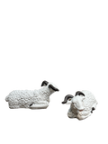 Artificial White Cow with Black Horns Showpiece - Sunset Gifts Store
