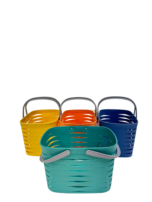 Multicolor Plastic Storage Baskets (4 pc set) - Sunset Gifts Store