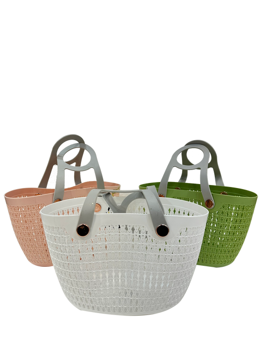 Plastic Storage Basket (3 pc set) - Sunset Gifts Store