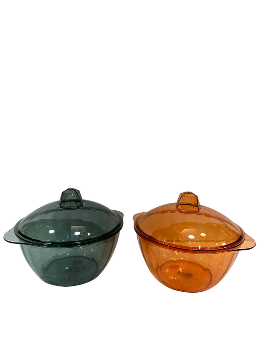 Colored Glass Pot (Set of 2) - Sunset Gifts Store