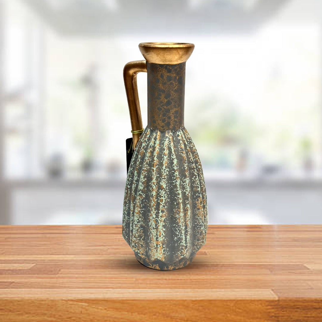 Rust Gold Long Neck Plastic Flower Vase - Sunset Gifts Store