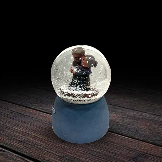 Transparent Couple Crystal Snow Globe - Sunset Gifts Store