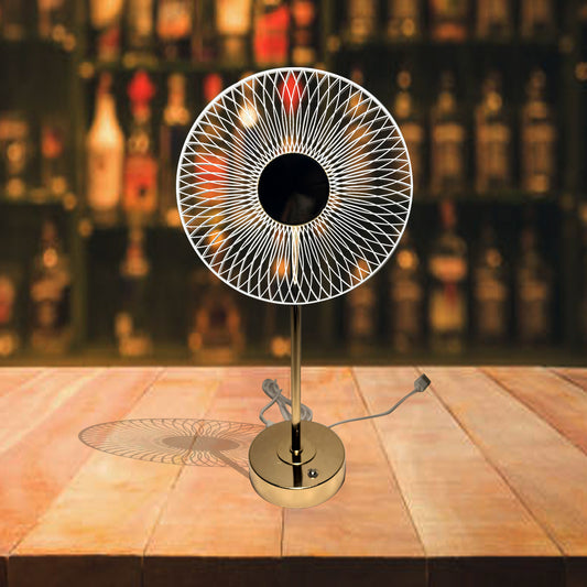 Pedestal fan Shaped Light With Stand - Sunset Gifts Store
