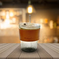 Glass Coffee Mug with Straw - Sunset Gifts Store