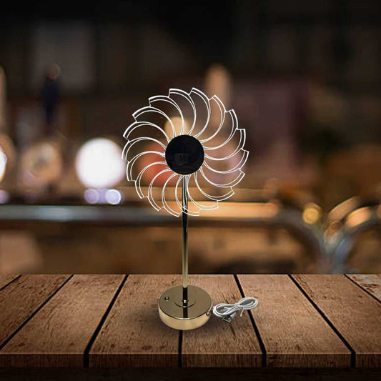 Fan Shaped Fancy Light With Stand - Sunset Gifts Store