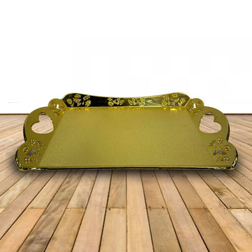 Gold Tray with Elegant Design - Sunset Gifts Store