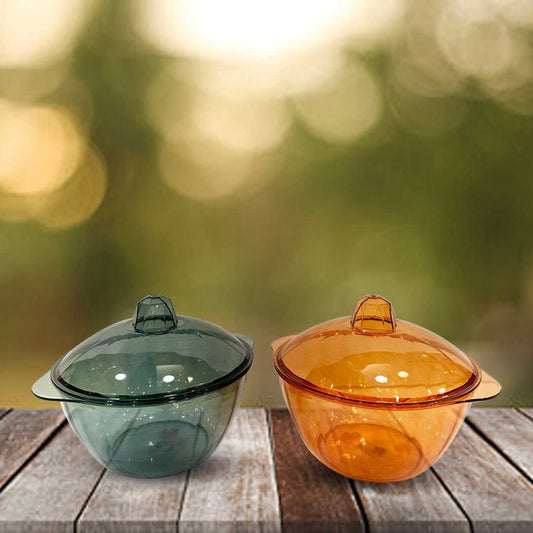 Colored Glass Pot (Set of 2) - Sunset Gifts Store