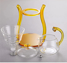 Transparent Kettle With Gold Handles