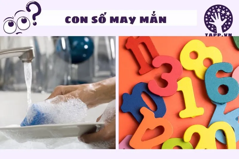 Những con số may mắn liên quan đến giấc mơ rửa bát